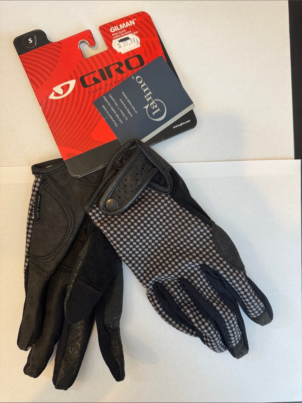 Giro Gilman Black and Gray Cycling Gloves